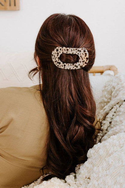 Round Flat Hair Clip | Large