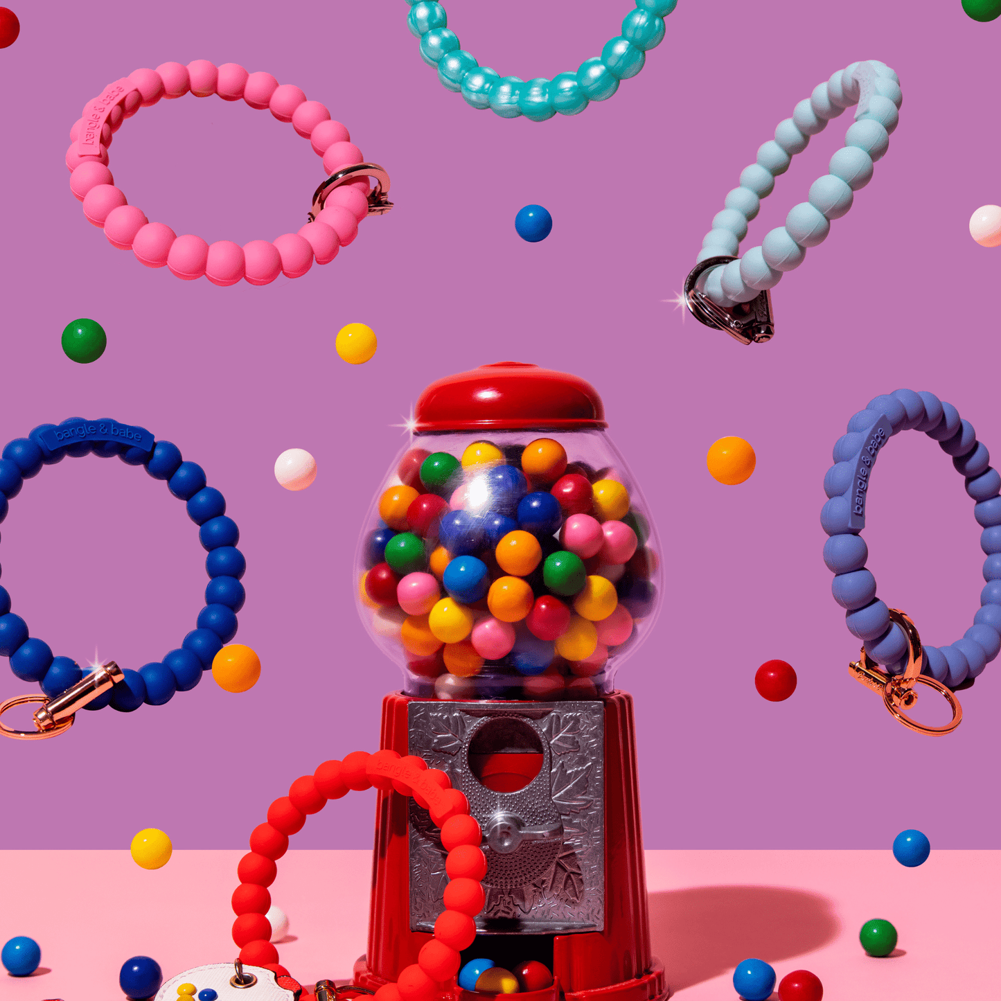 Bubble Bangle & Babe Bracelet Key Ring - BAY WINDOW