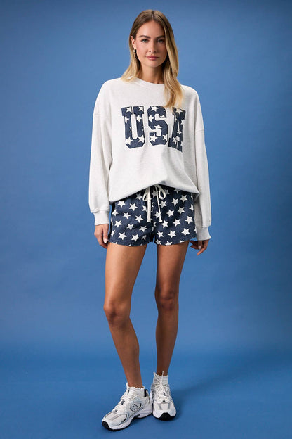 DRAWSTRING MID RISE SHORTS