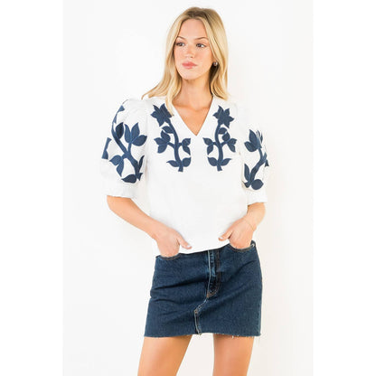 Peg Puff Sleeve Top