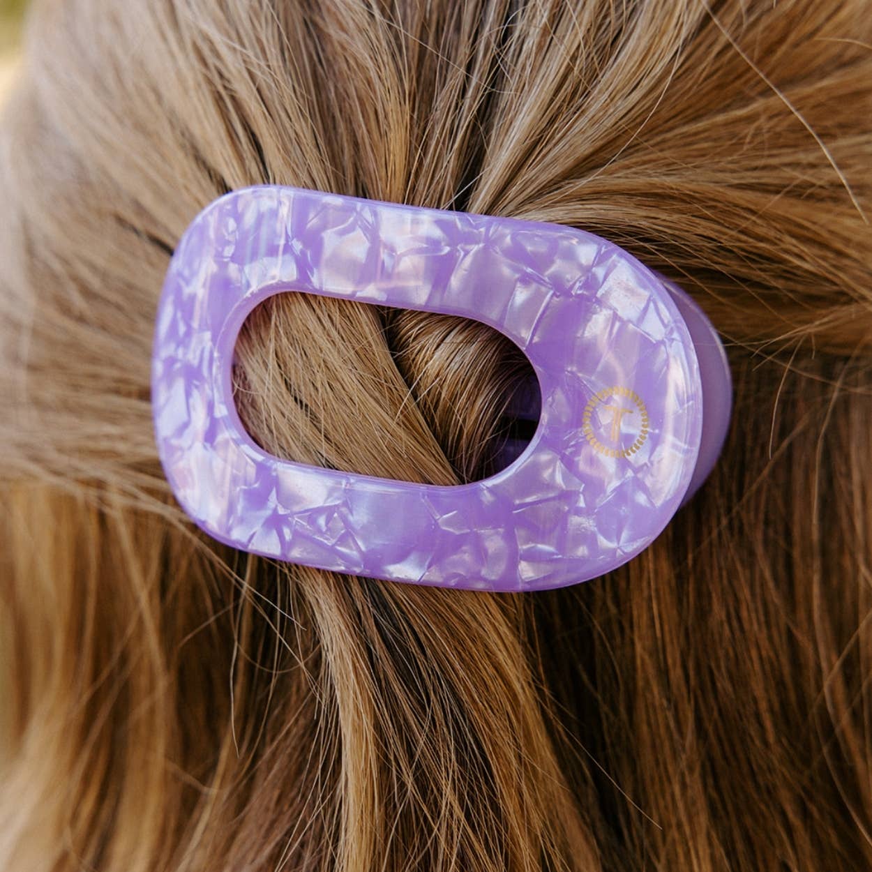 Flat Round Hair Clip - Medium