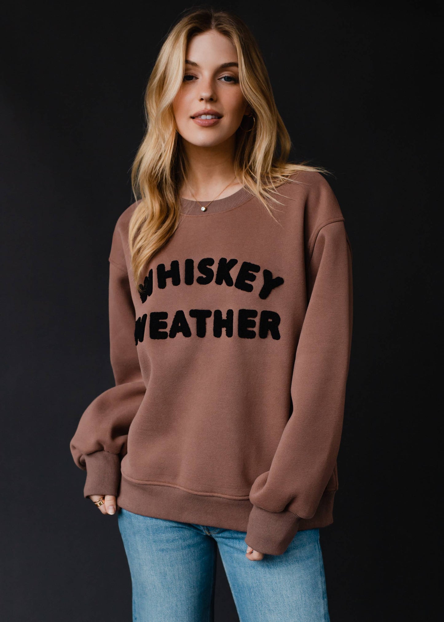 Mocha Whiskey Weather Sweatshirt