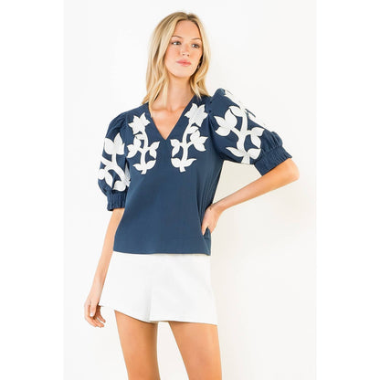 Peg Puff Sleeve Top