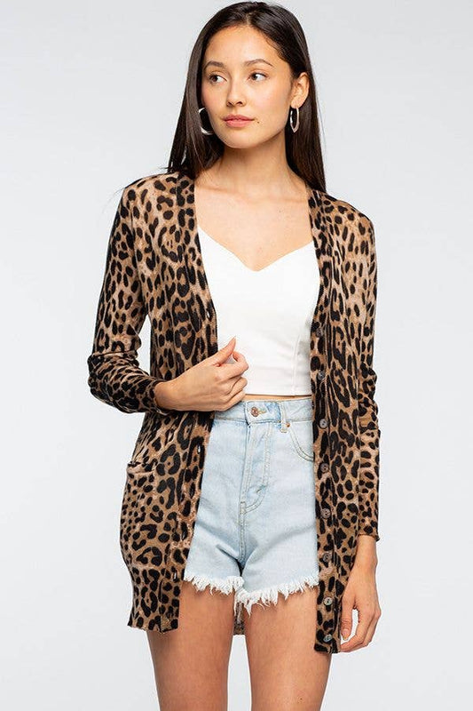 Leopard Cardigan