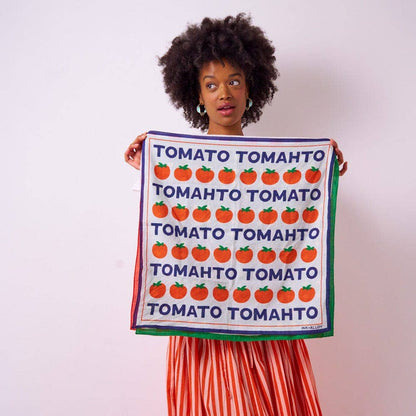 Carson Tomato Tomahto Print Scarf 21x21