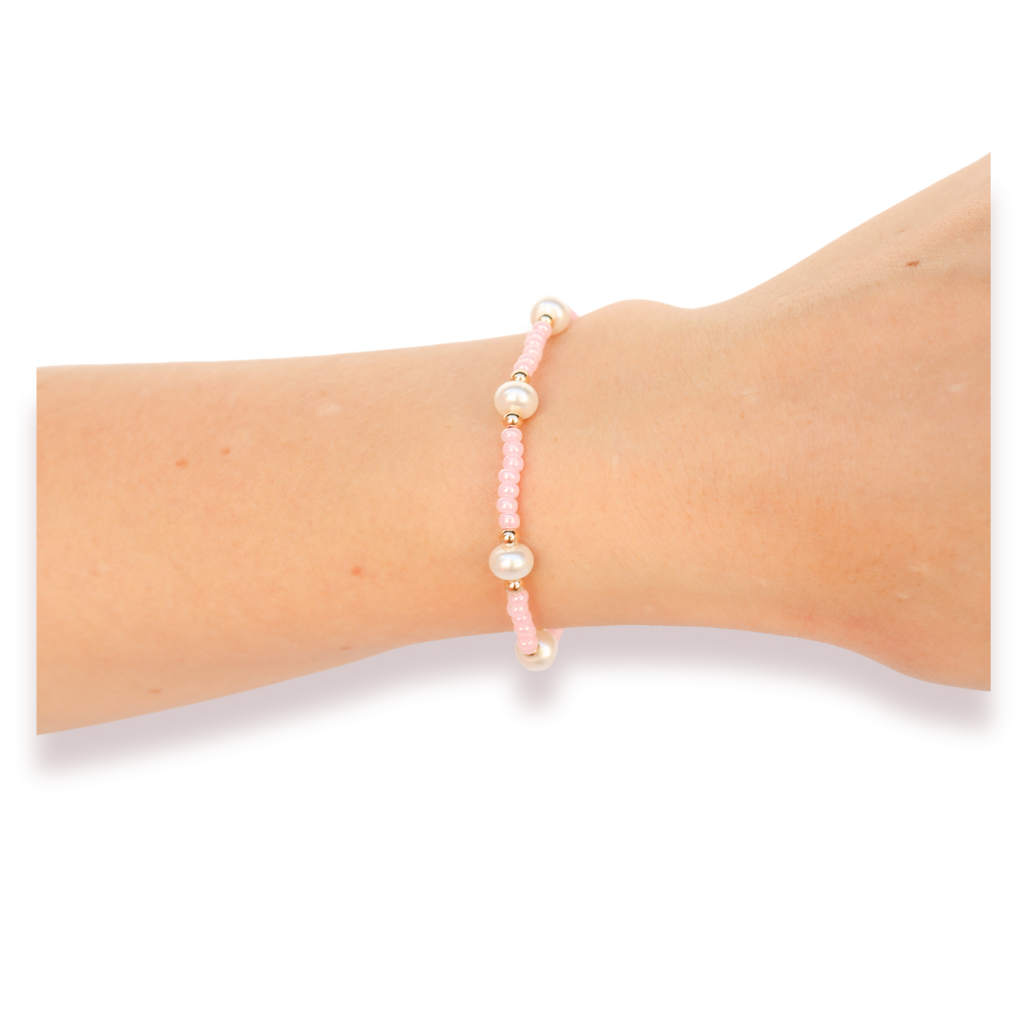 Pastel Pink Pearl Bracelet