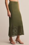 Haven Sweater Knit Midi Skirt - Fern - BAY WINDOW