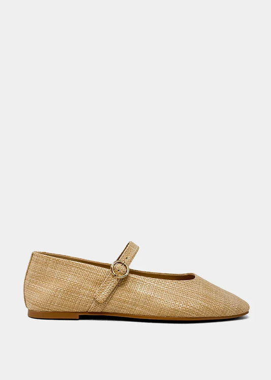 Annabelle Flats - Natural Woven