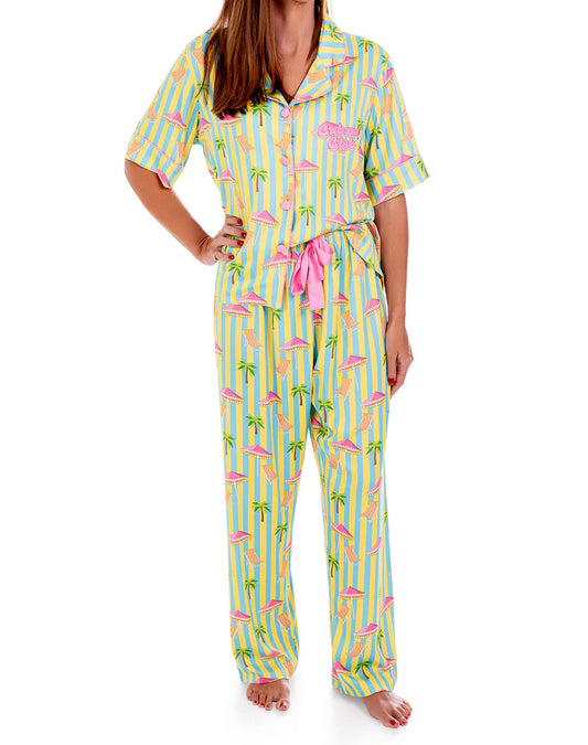 Cabana Club Short Sleeve Pant Set
