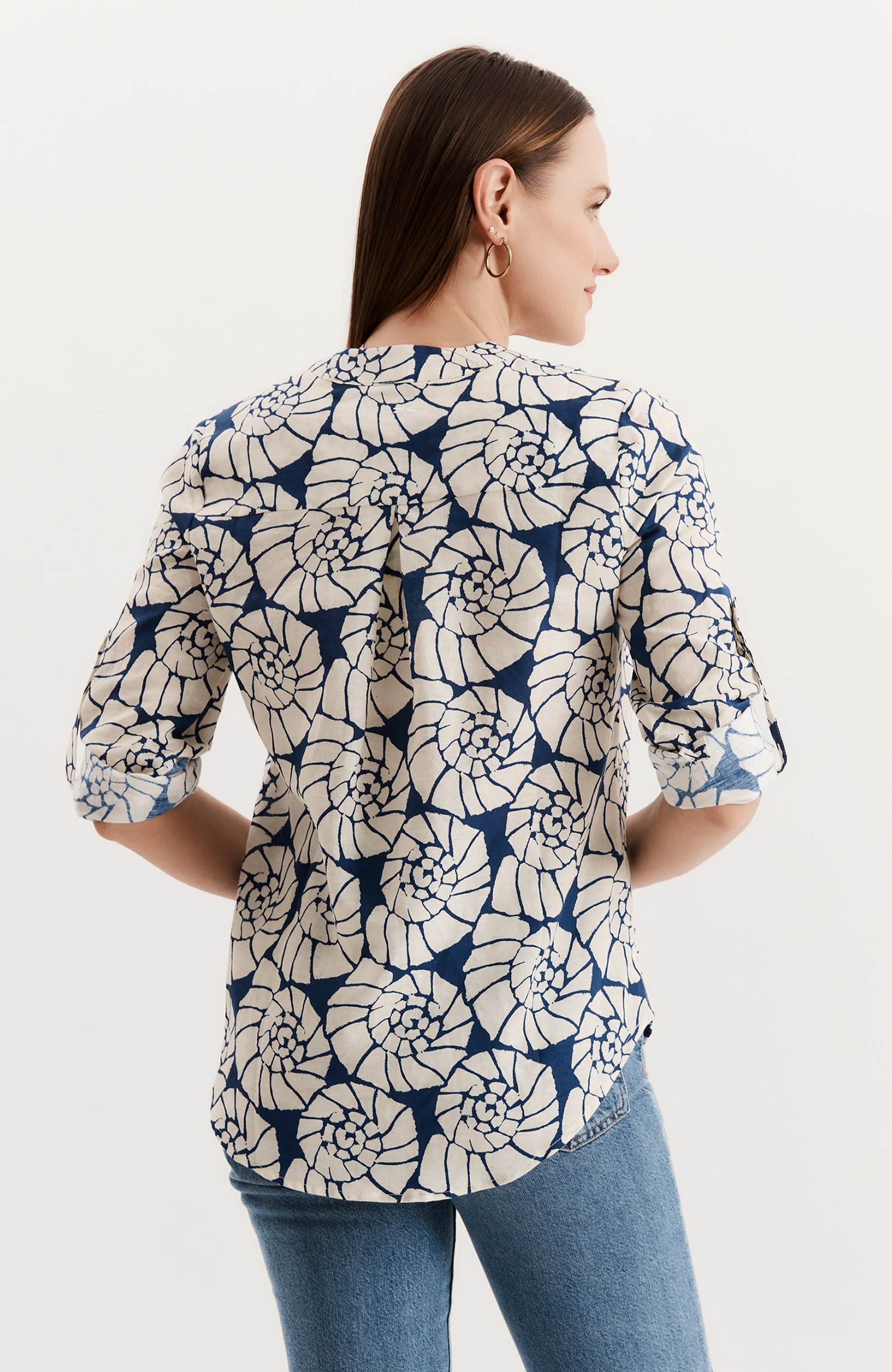 Anna Shirt - Bellweather Blue - BAY WINDOW