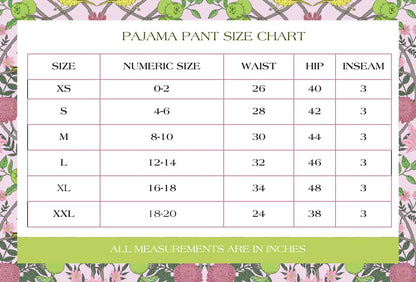 Mahjong Pajama Pant Set
