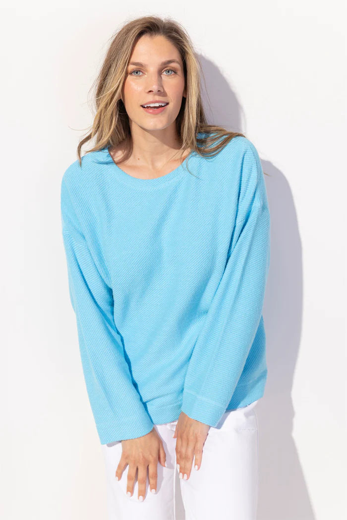 Cool Breeze Terry Sundown Pullover - Aquarius