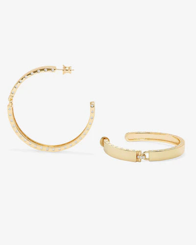 Ashley Lock Hoops 2" - Gold