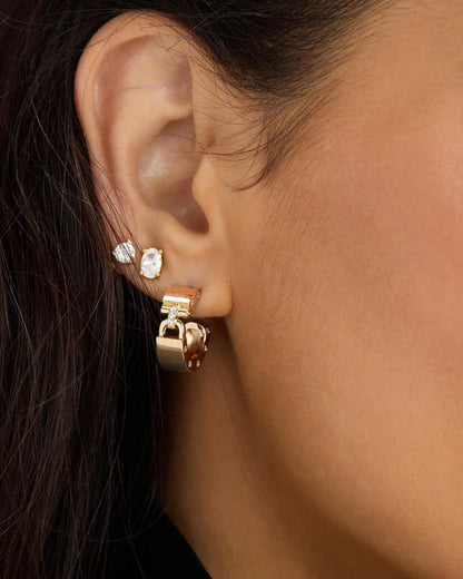 Ashley Lock Huggies - Gold