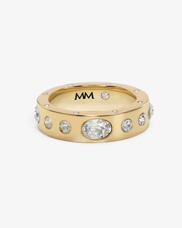 Ashley Sunset Ring - Gold/White