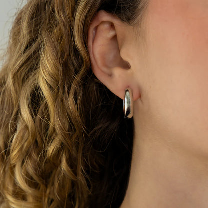 Silver 19mm Everyday Hoops