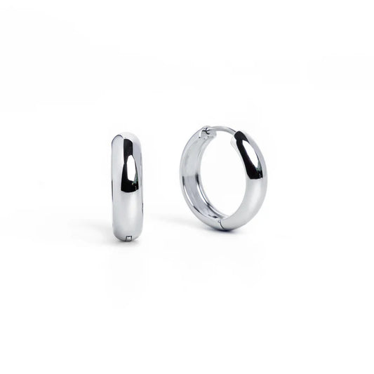 Silver 19mm Everyday Hoops