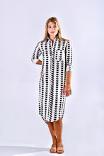Black Hearts Girlfriend Midi Dress - Cream - BAY WINDOW
