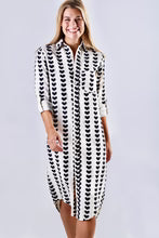 Black Hearts Girlfriend Midi Dress - Cream - BAY WINDOW