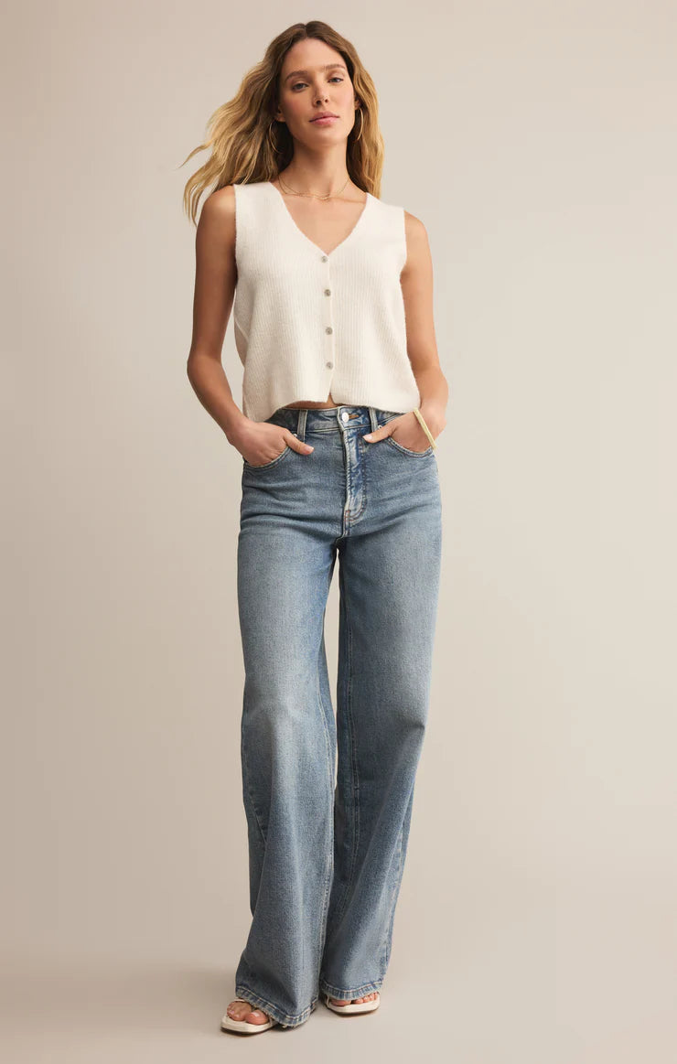Bryce Sweater Vest - Crystal - BAY WINDOW
