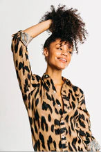 Cheetah Linen Girlfriend Midi Dress - BAY WINDOW