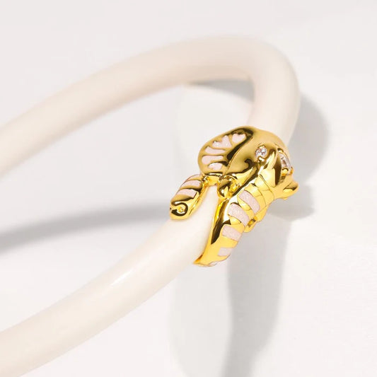 Fauna Elephant All Weather Bangle (AWB) - Ivory