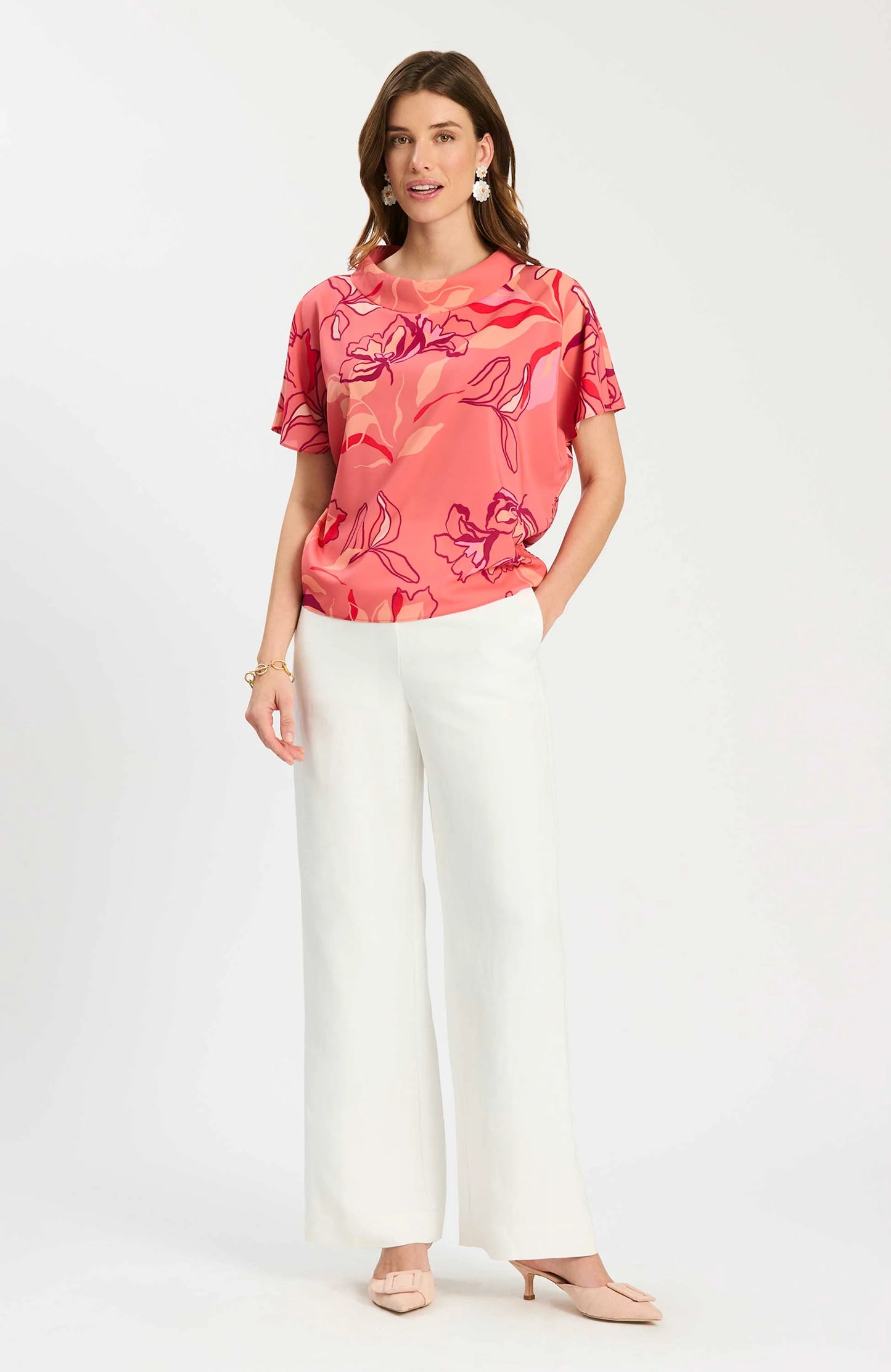 Mary Topper - Peachy Floral