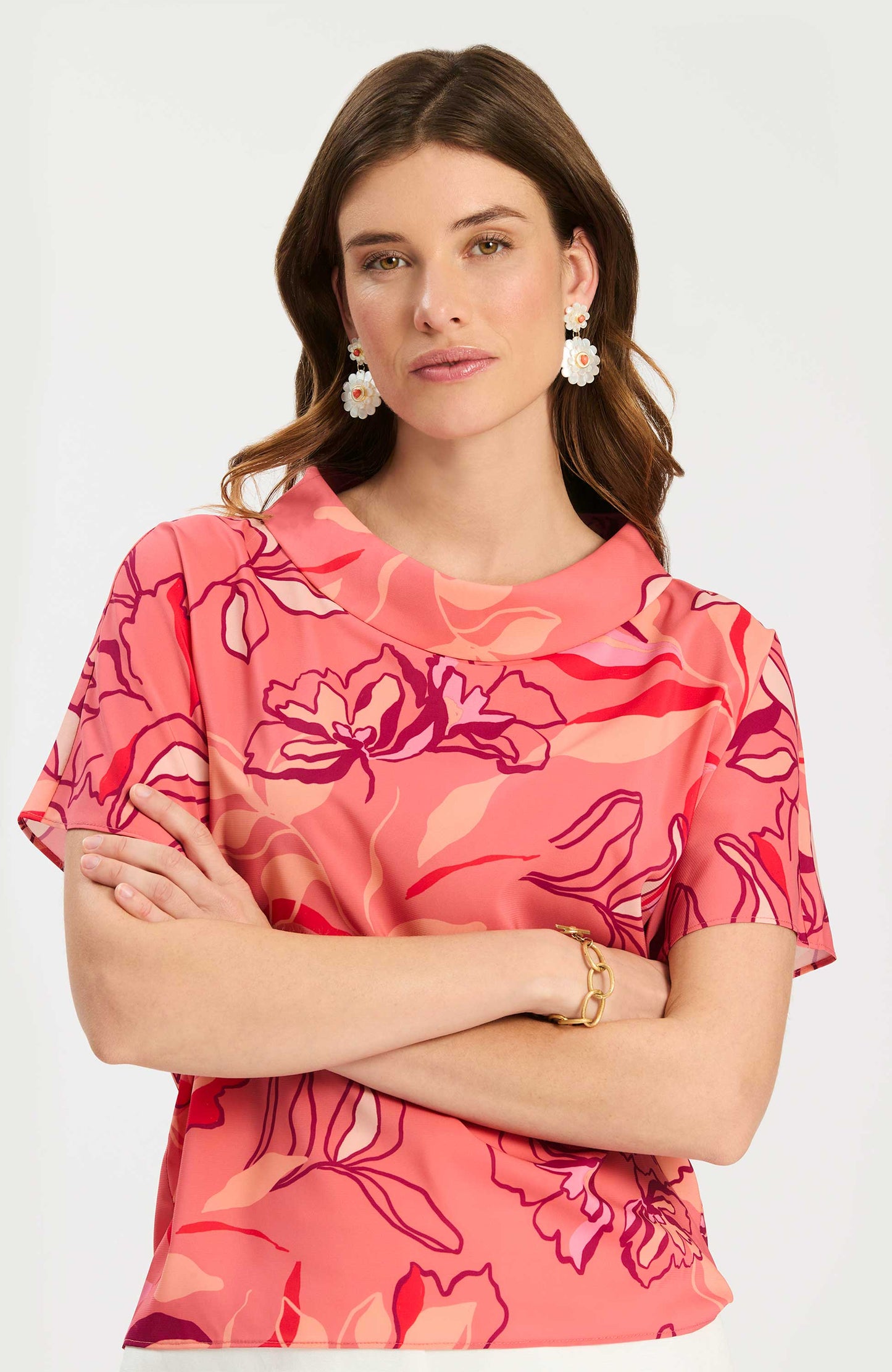 Mary Topper - Peachy Floral