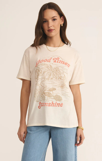 Apres Sea Boyfriend Tee - Sea Salt - BAY WINDOW