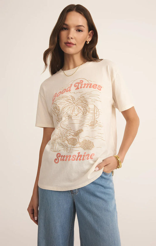 Apres Sea Boyfriend Tee - Sea Salt - BAY WINDOW