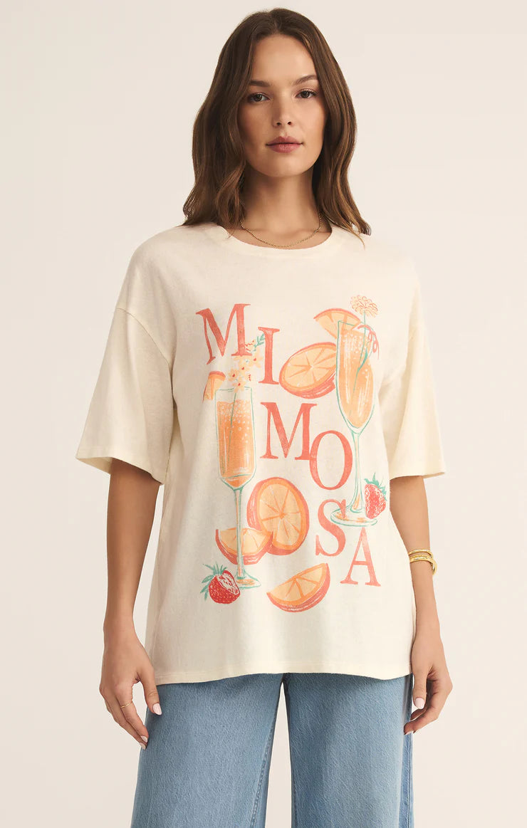 Mimosa Socal Tee - Sea Salt - BAY WINDOW