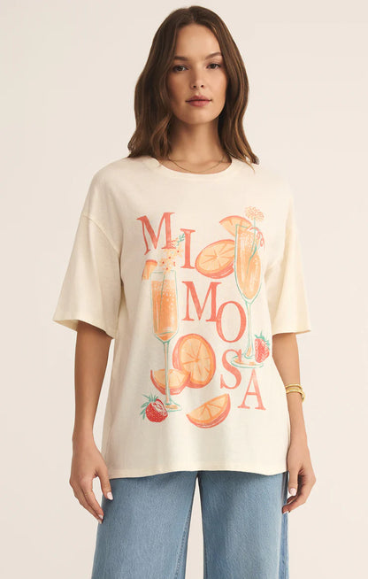 Mimosa Socal Tee - Sea Salt - BAY WINDOW