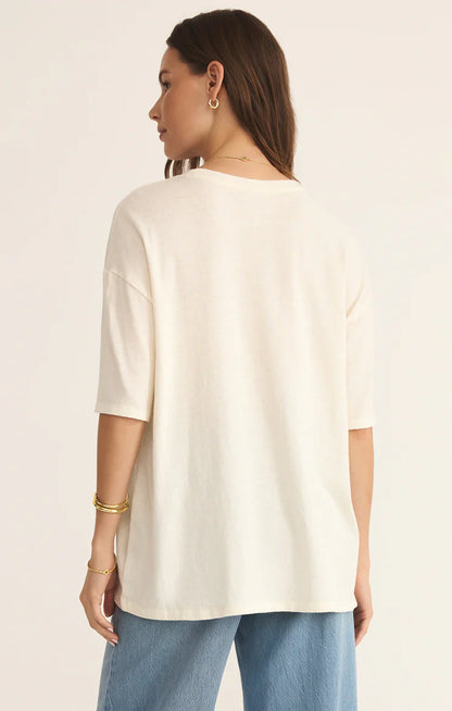 Mimosa Socal Tee - Sea Salt - BAY WINDOW