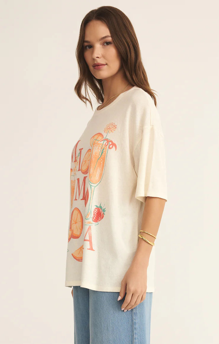Mimosa Socal Tee - Sea Salt - BAY WINDOW