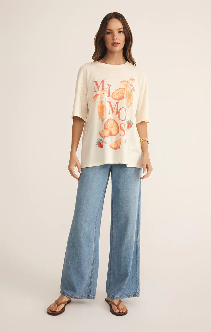 Mimosa Socal Tee - Sea Salt - BAY WINDOW