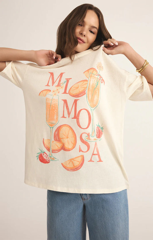 Mimosa Socal Tee - Sea Salt - BAY WINDOW