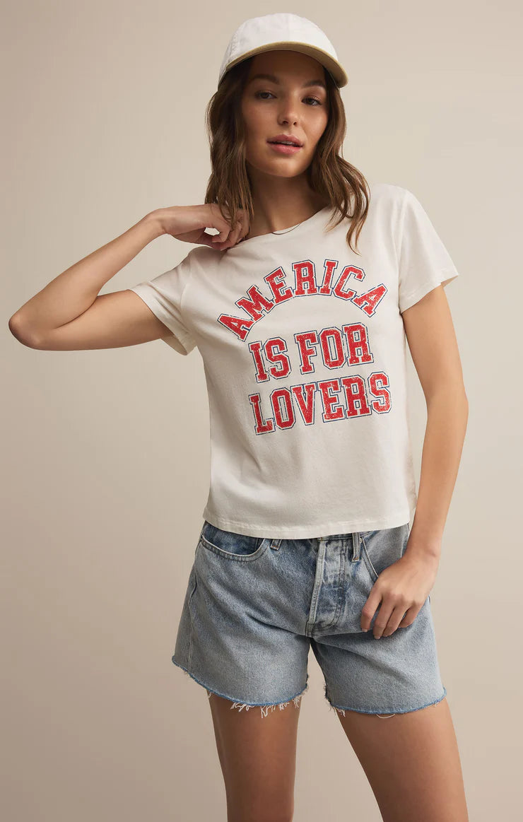 Lovers Tourist Tee - Sea Salt - BAY WINDOW