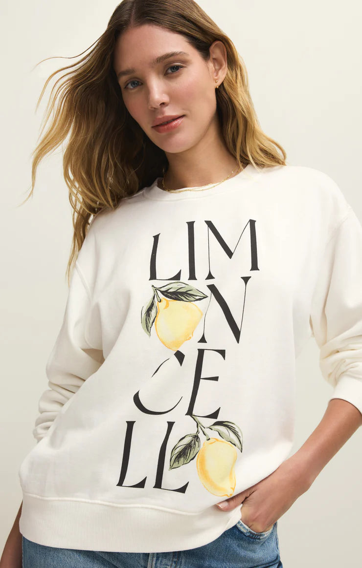 Limon Boyfriend Sweatshirt - Sea Salt