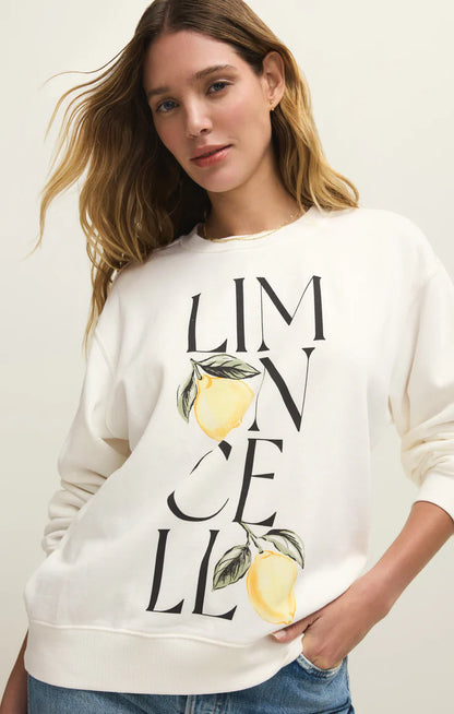 Limon Boyfriend Sweatshirt - Sea Salt