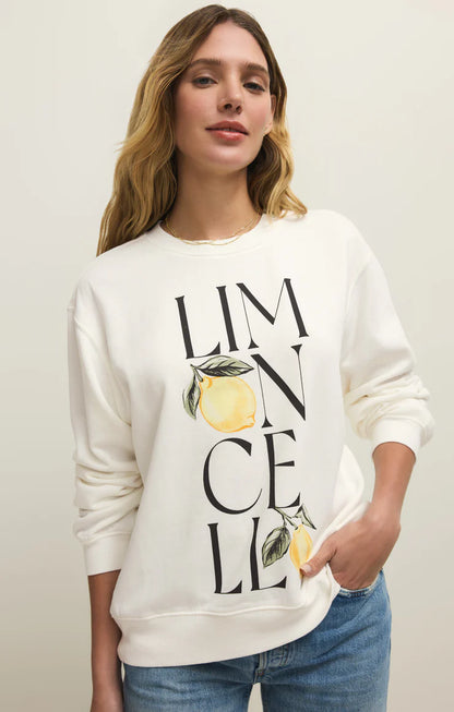 Limon Boyfriend Sweatshirt - Sea Salt