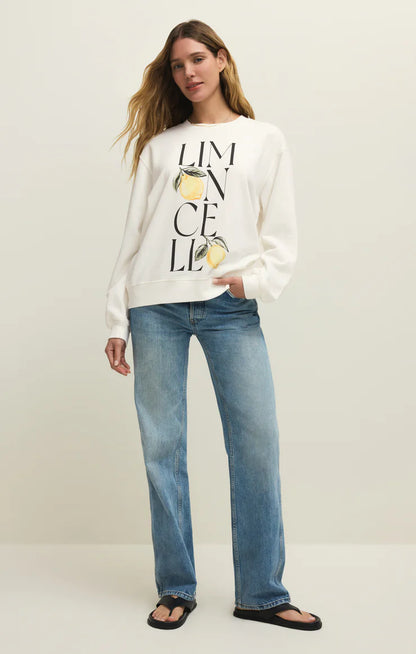 Limon Boyfriend Sweatshirt - Sea Salt
