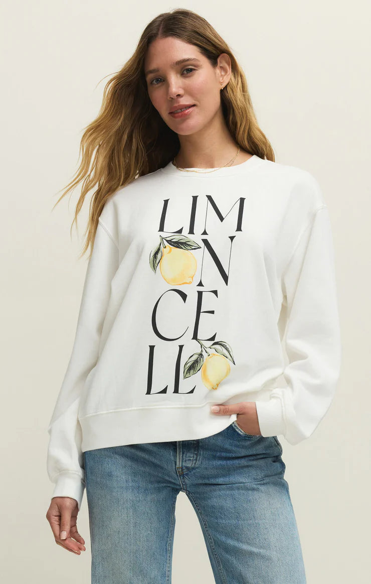 Limon Boyfriend Sweatshirt - Sea Salt