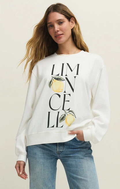 Limon Boyfriend Sweatshirt - Sea Salt