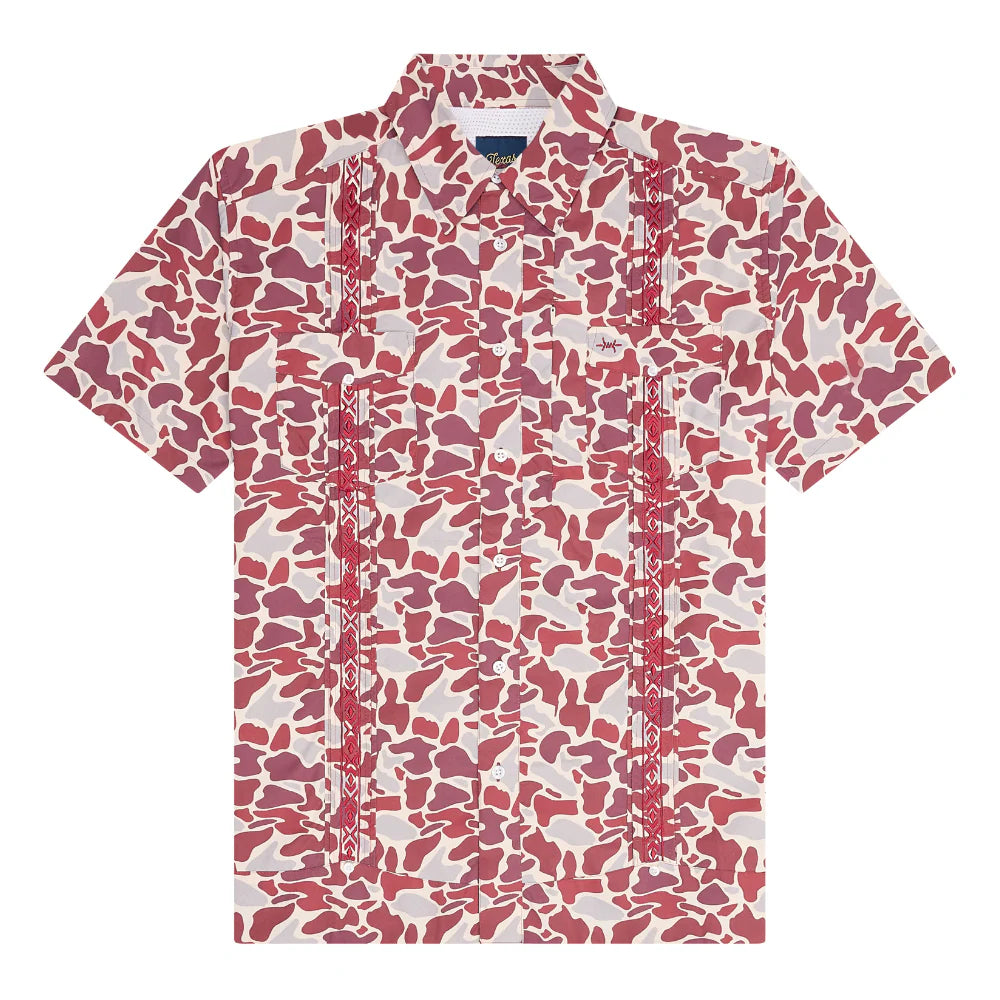 Guayabera Libre - Maroon Camo - BAY WINDOW