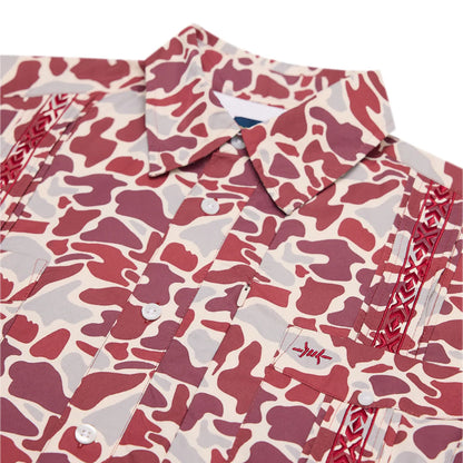 Guayabera Libre - Maroon Camo - BAY WINDOW