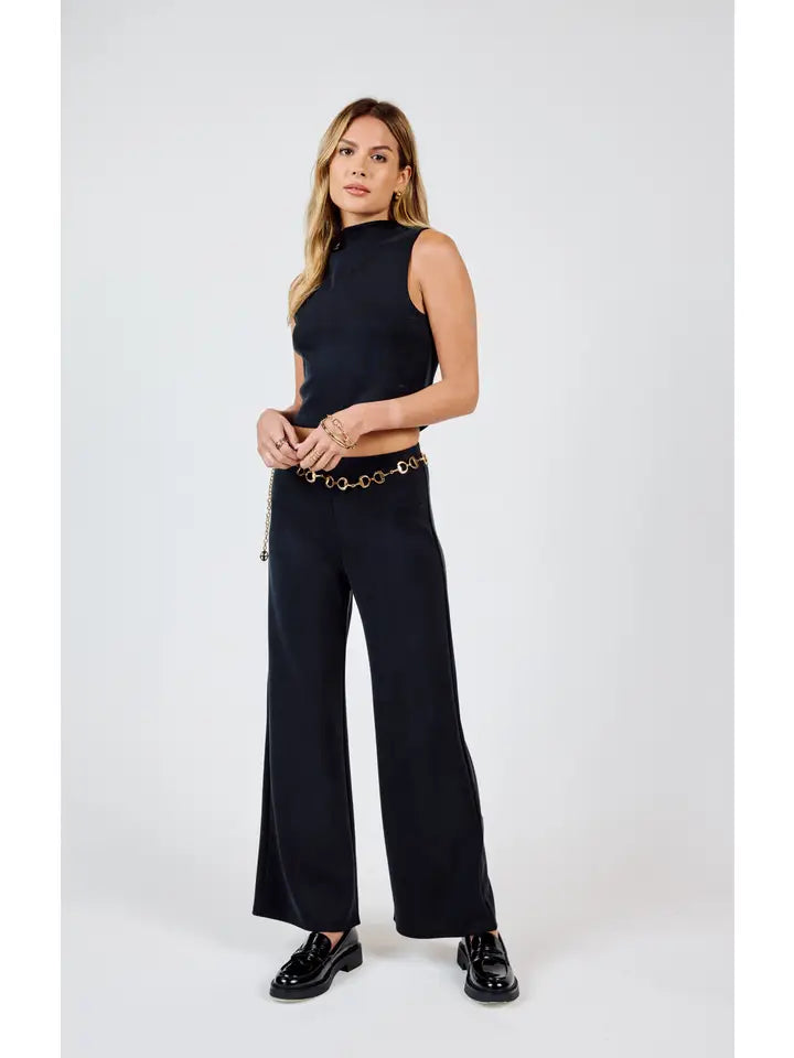 Hustle - Knit Wide Leg Pants