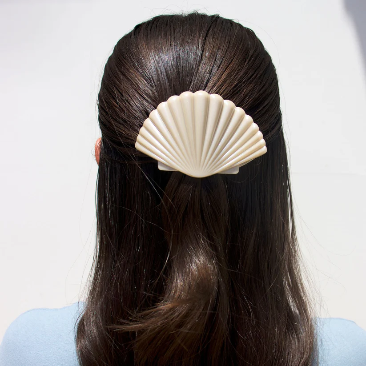 Shimmering Shell - Flat Hair Clip
