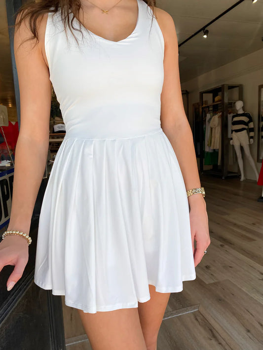White Athletic Dress - BAY WINDOW
