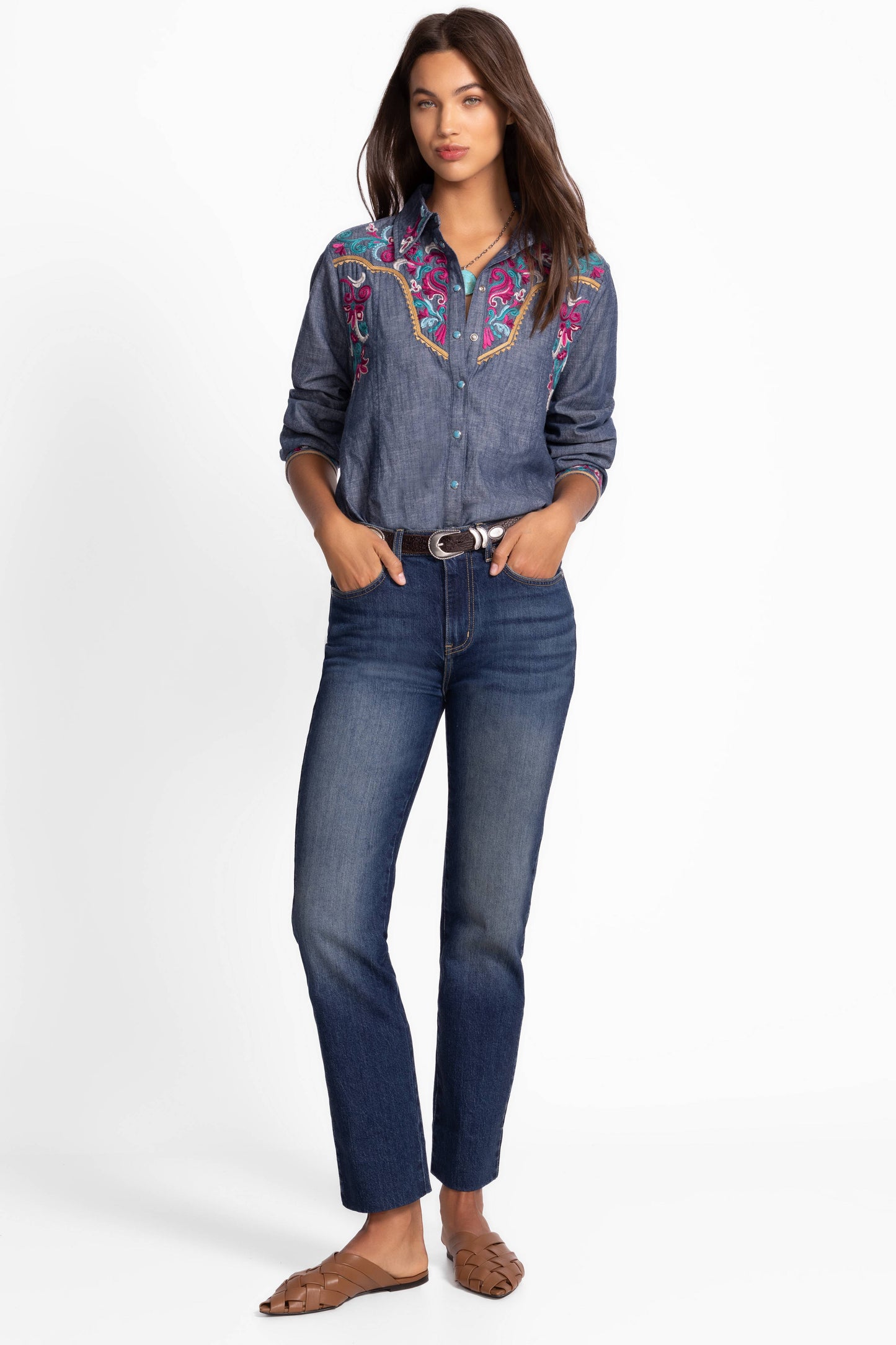 Western Seamed Yoke Shirt - Deidre