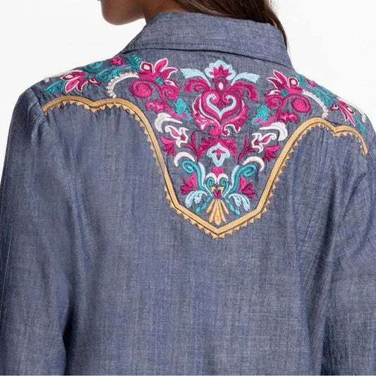 Western Seamed Yoke Shirt - Deidre